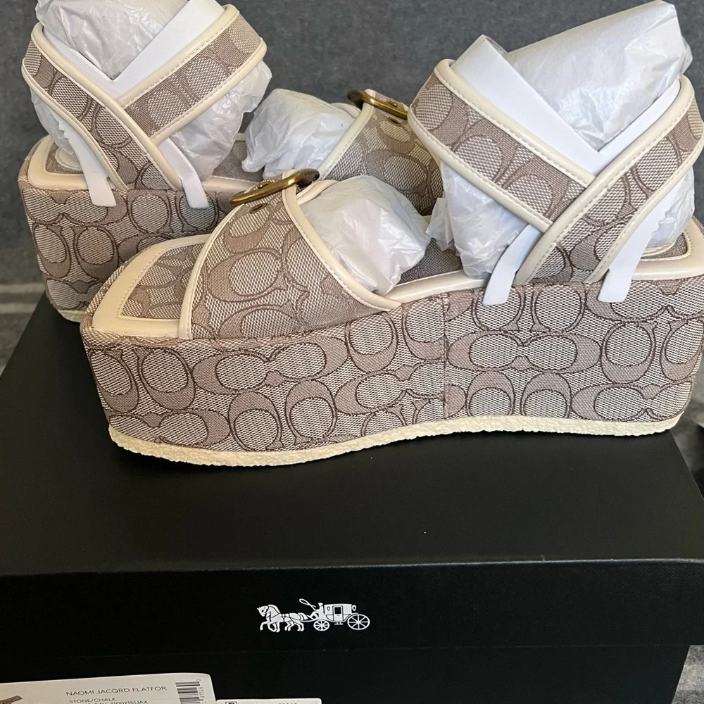 NEW in Box Coach Naomi Women's Platform Sandals - Picture 7 of 9